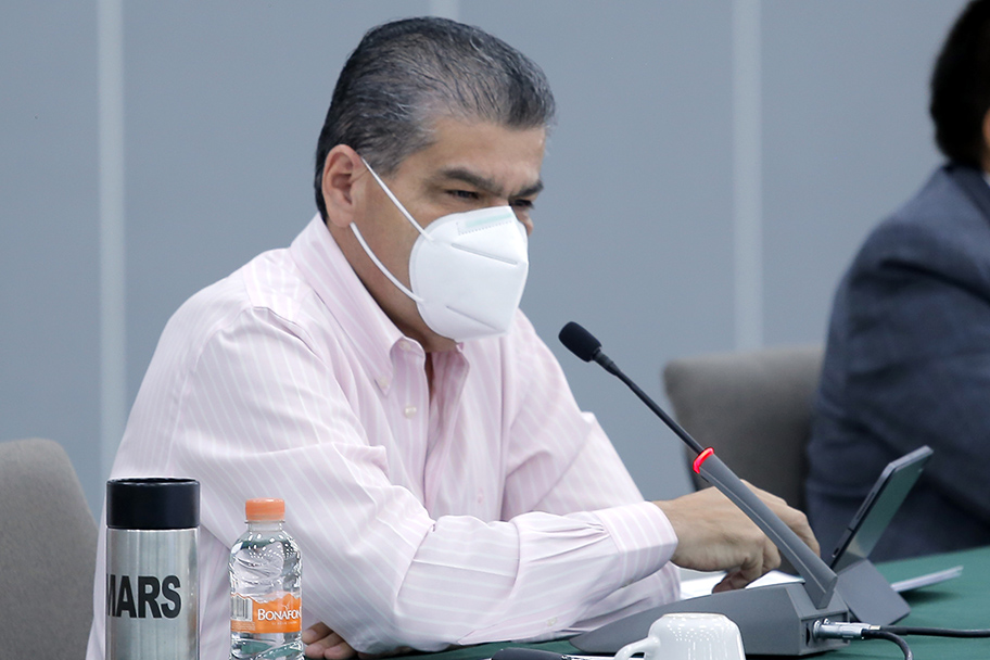 Gobernador de Coahuila, Miguel Riquelme. (Mauricio Román)