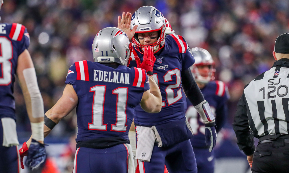 Julian Edelman y Tom Brady (Especial)