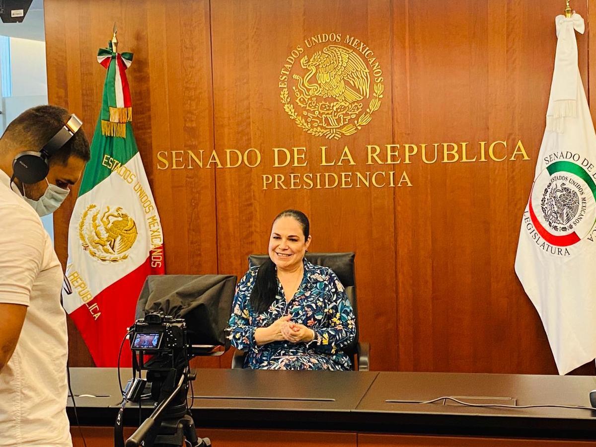 Mónica Fernández, presidenta del Senado. (Especial)