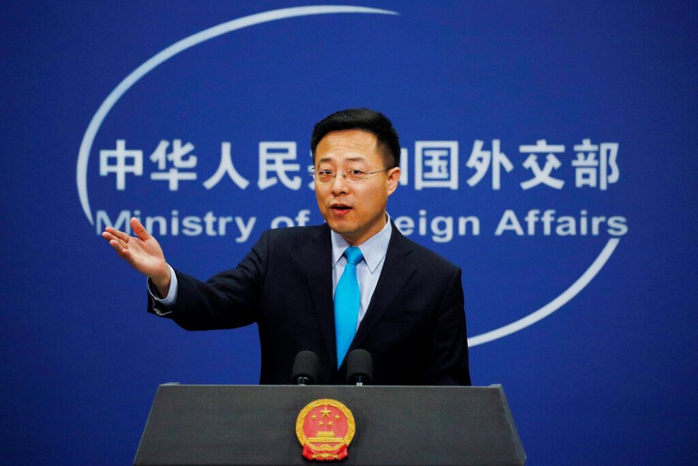 El vocero de la cancillería, Zhao Lijian, dijo que las medidas completamente necesarias. (AP)