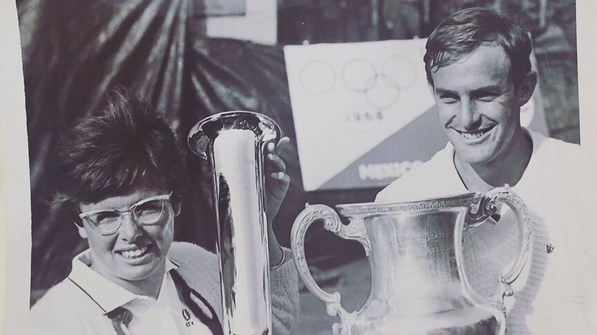 Billie Jean King y John Newcombe (Instagram @billiejeanking)