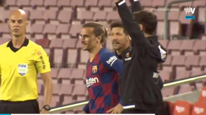 El cambio de Griezmann al minuto 91 (Vamos Noticias)