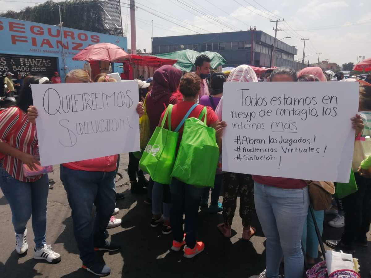 Familiares de reos piden reactivación de audiencias en el Reclusorio Oriente | Anwar Nájera