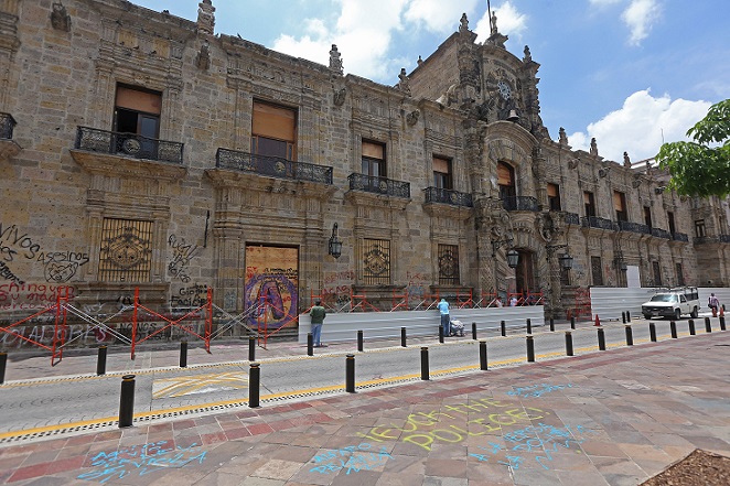 Palacio de Gobierno, a un mes de las manifestaciones (Fernando Carranza)