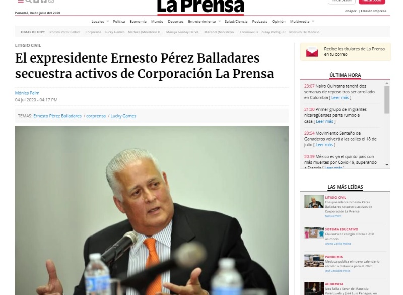 La portada de La Prensa denunciado el atropello.