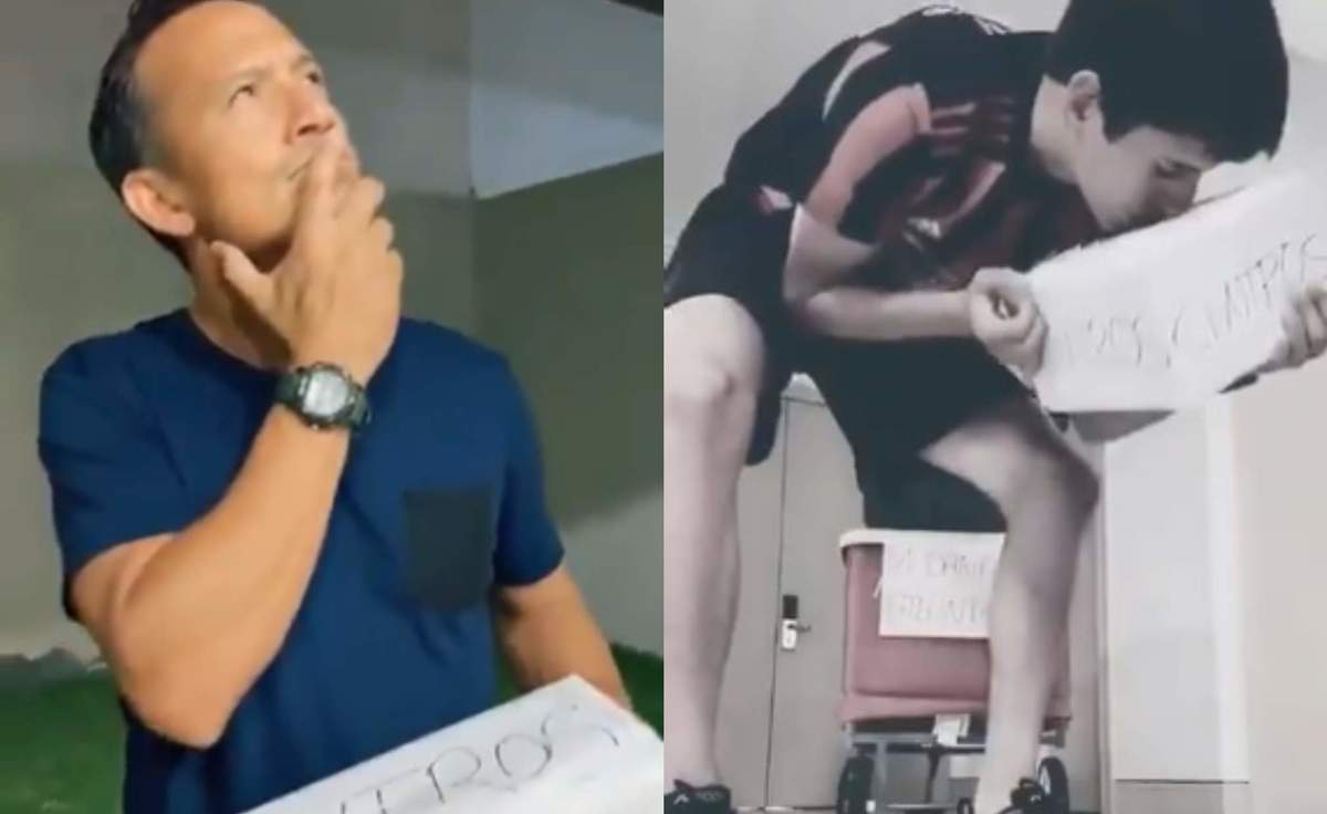 Luis Hernández encuentra el paquete de centros de Jürgen Damm (TikTok El Matador)