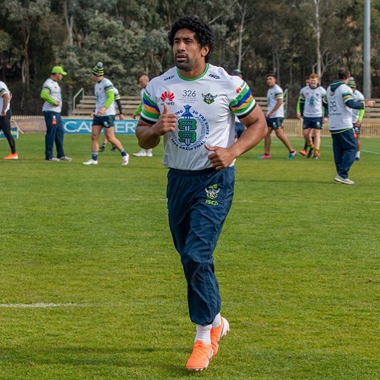 Sia Soliola, jugador de Caberra Raiders de la NRL (Instagram: @sia_soliola)