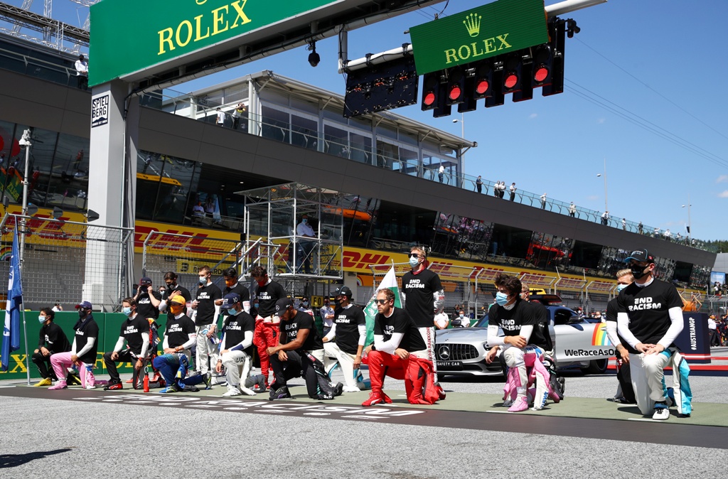 Pilotos pevio al GP de Austria (Reuters)