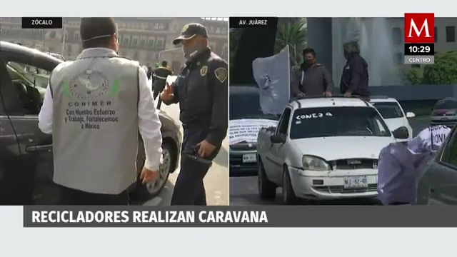 Protestan en Zócalo por despido de pepenadores de la Central de Abasto