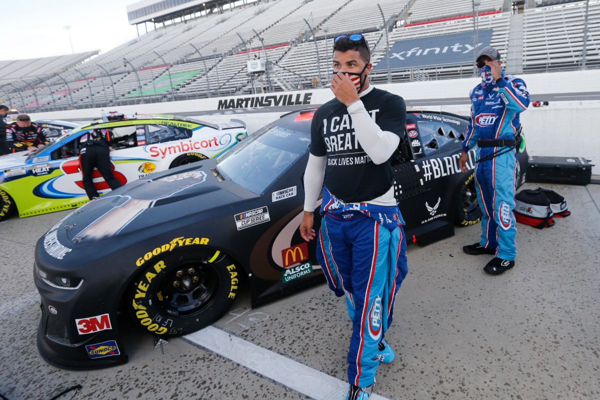 Bubba Wallace, único piloto afroamericano de la serie NASCAR (Reuters)