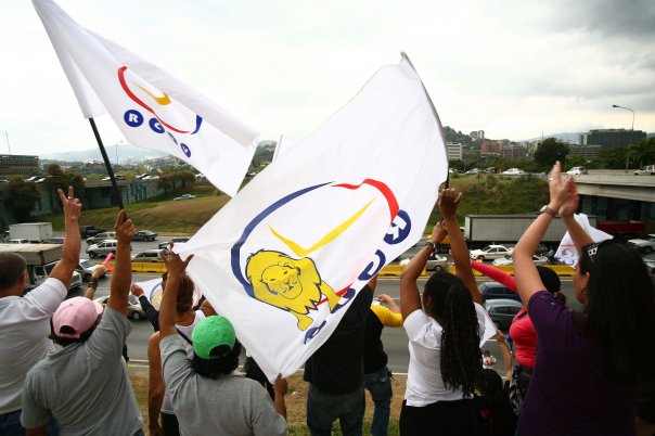 Protestas de RCTV tras el fin de la concesión en 2010. (Especial)