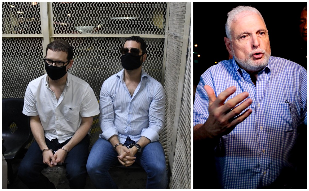 Ricardo Alberto y Luis Enrique son los hijos del ex presidente Ricardo Martinelli, quien gobernó de 2009 a 2014. (AP / AFP)