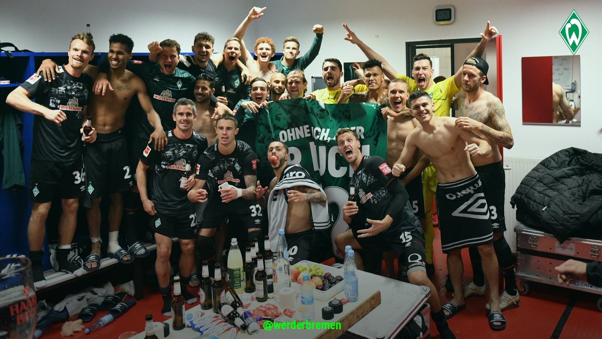 Werder Bremen permanecerá un año más en la Bundesliga (Twitter @werderbremenES)