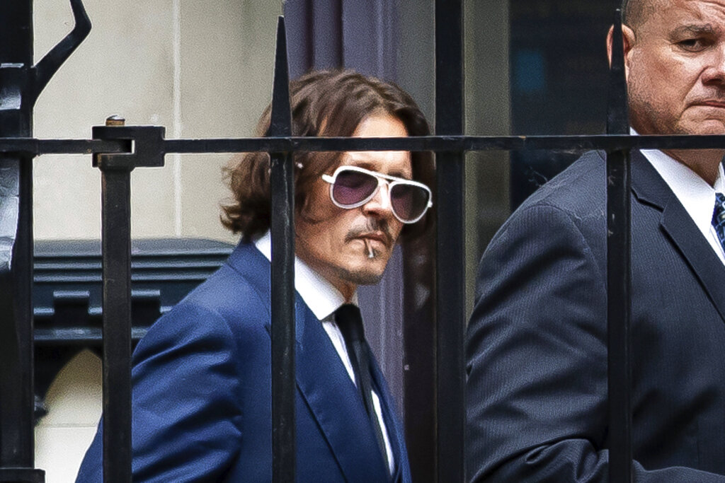 Johnny Depp acusa a Amber Heard de agresión física (AP).