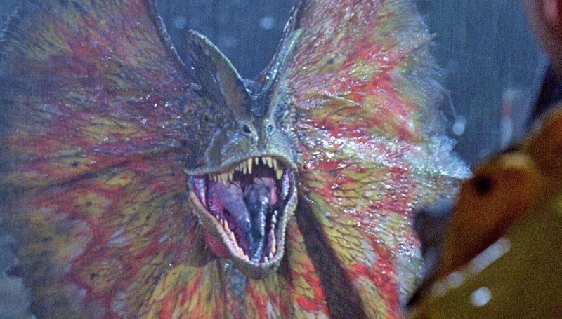 No hay evidencia científica de que el dinosaurio tuviera esa membrana en el cuello ni de que escupiera veneno (Especial).