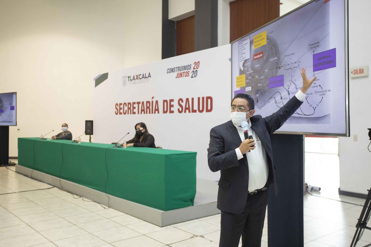 El titular de la SESA, René Lima Morales niega saturación de hospitales ante el incremento de casos de covid-19. (Especial)