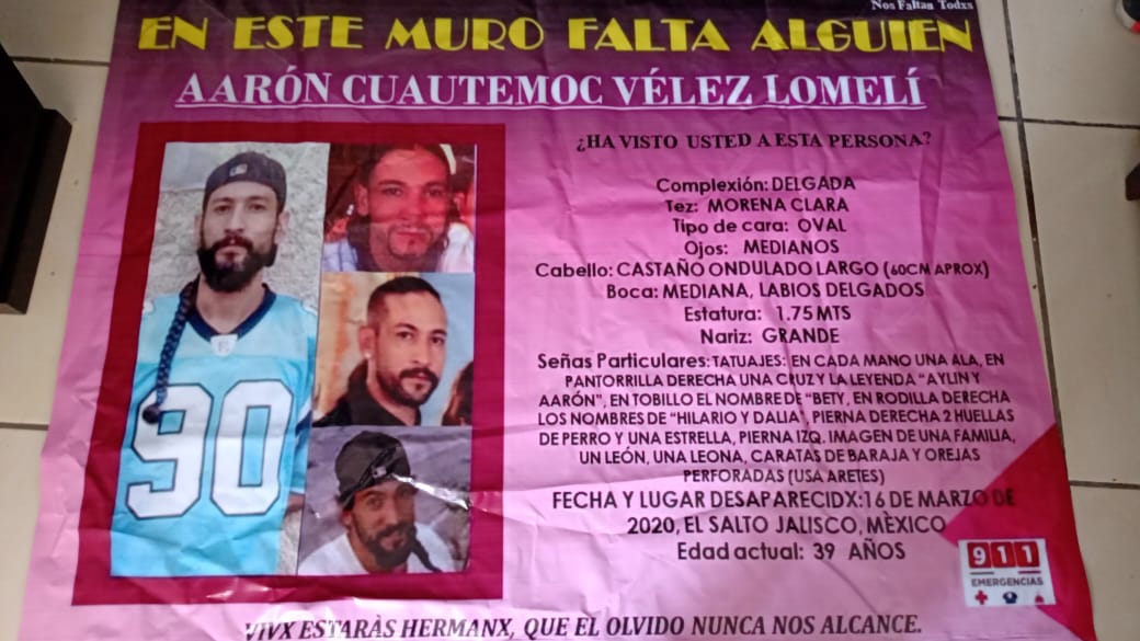 Aarón Cuauhtémoc no ha vuelto a ser visto desde el pasado 16 de marzo. (Diana Barajas)