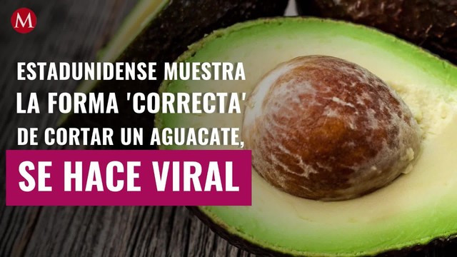 Estadunidense muestra la forma 'correcta' de cortar un aguacate, se hace viral