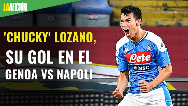 Gol del 'Chucky' Lozano en el Genoa vs Napoli