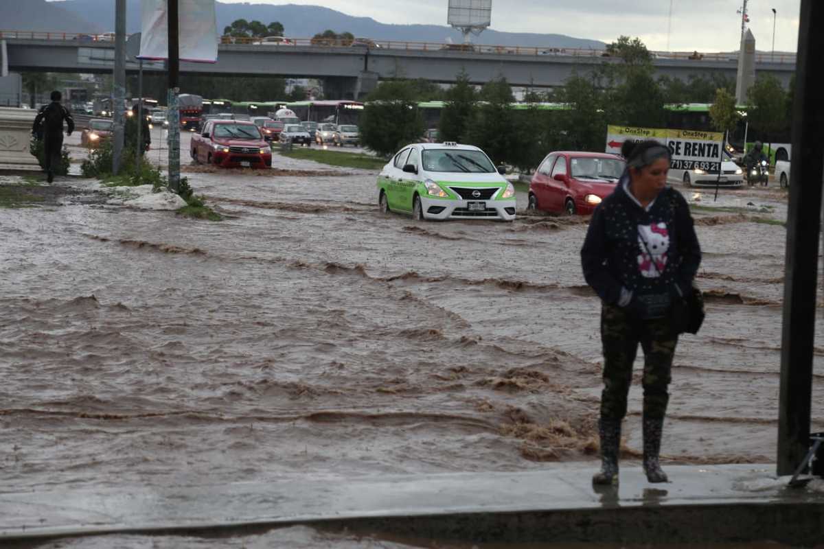 Inundaciones en Pachuca. (Jorge Sánchez)