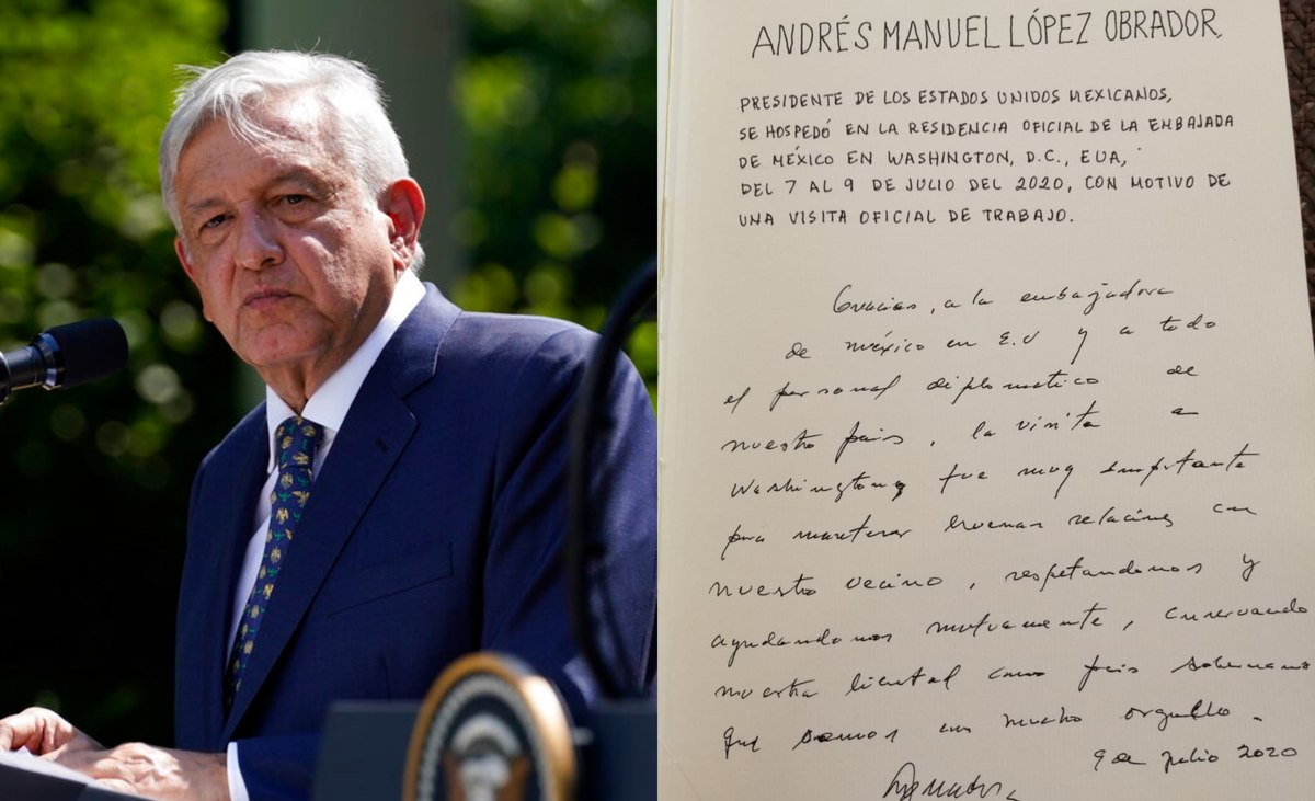López Obrador realizó un reconocimiento a la embajada de México en EU. (AP/Twitter)