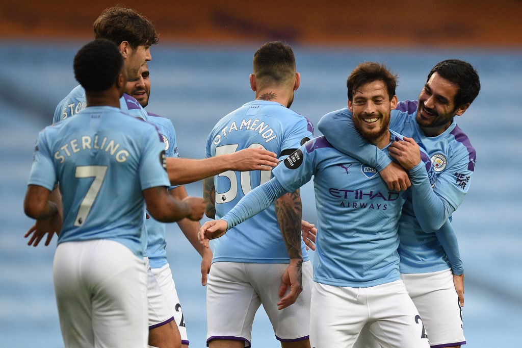 Manchester City goleó al Mewcastle United (AFP)