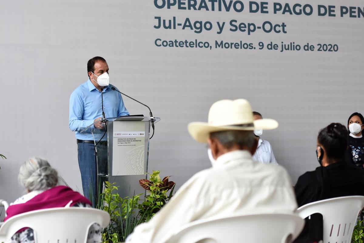 En Morelos, se inició la entrega de las pensiones para adultos mayores y personas con discapacidad. (Especial)