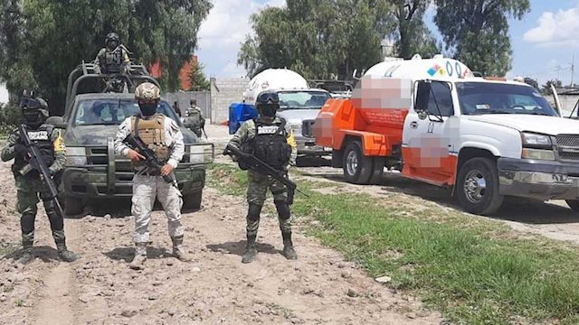 Sedena recupera más 20 mil litros de gas LP en operativo contra huachicol