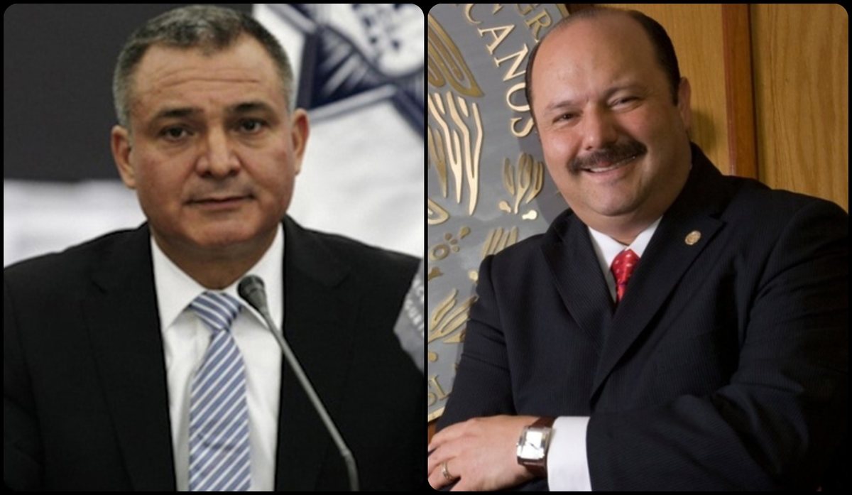 César Duarte y Genaro García Luna comparten, a partir de hoy, defensa legal en Estados Unidos. (Especial)