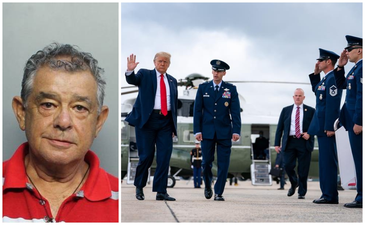 Donald Trump estaba de visita en Florida para promocionarse durante la carrera presidencial. (AP / Doral Police Department)