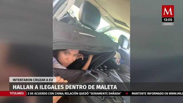 Hallan ilegales dentro de maleta en Nuevo Laredo; intentaban cruzar a EU