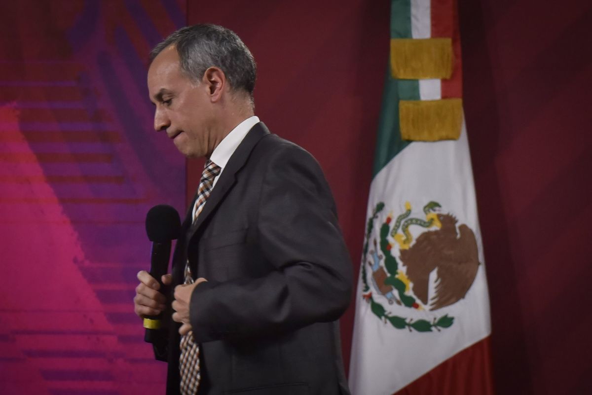 Hugo López-Gatell en su conferencia sobre el coronavirus en México el 10 de julio (Cuartoscuro)