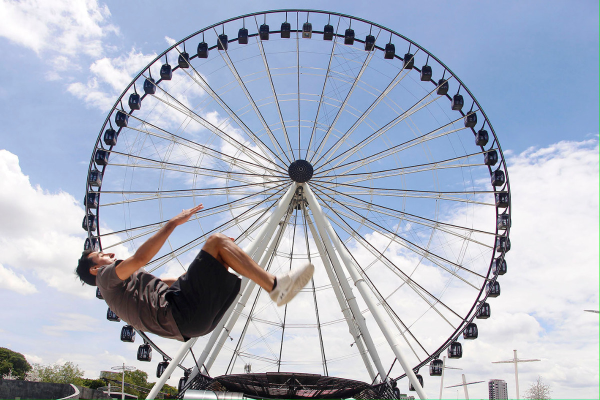 Diego Neumaier Ortiz, bicampeón Centroamericano de Gimnasia, trabaja en la corrección de los aspectos técnicos. (Melanie Torres)