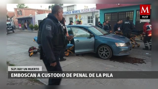 En SLP, emboscan y atacan a balazos a custodio de penal; hay un muerto