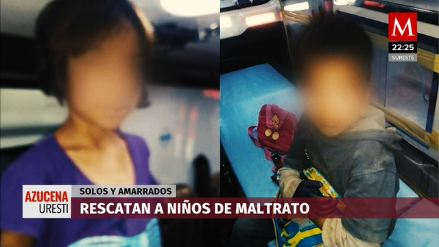 Rescatan a niños en Tecámac; señalan que su tía los amarró en el baño sin agua y comida
