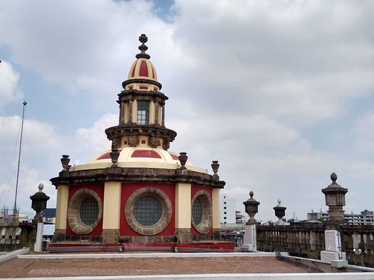 esta cúpula es considerada la más bella de la ciudad de Guadalajara (María Ramírez)