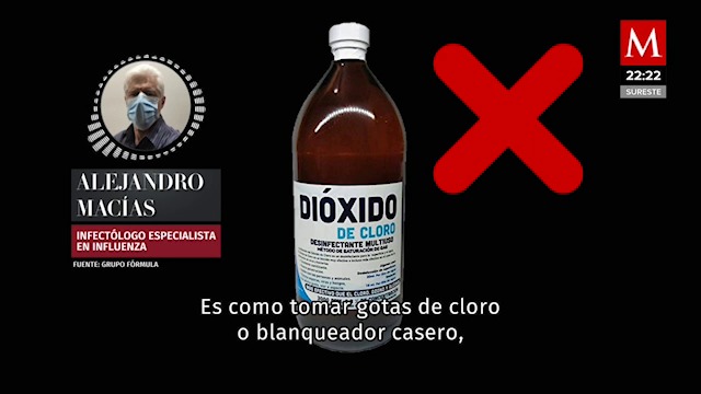 El dióxido de cloro no es remedio contra coronavirus: infectólogo