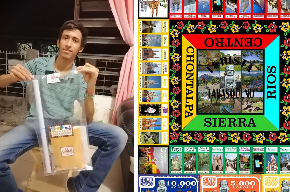El joven anteriormente inventó una lotería sobre su municipio (Facebook: Eduardo Jafet).