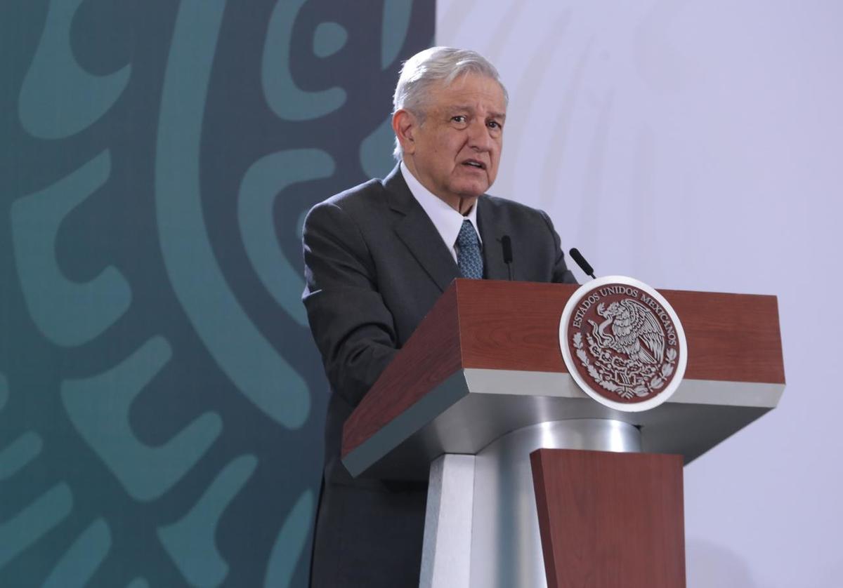 El presidente Andrés Manuel López Obrador en La Mañanera. (Jesús Quintanar)
