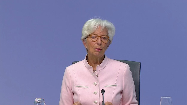Christine Lagarde, presidenta del BCE.