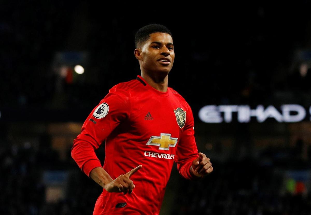 Marcus Rashford, jugador del Manchester United (Reuters)