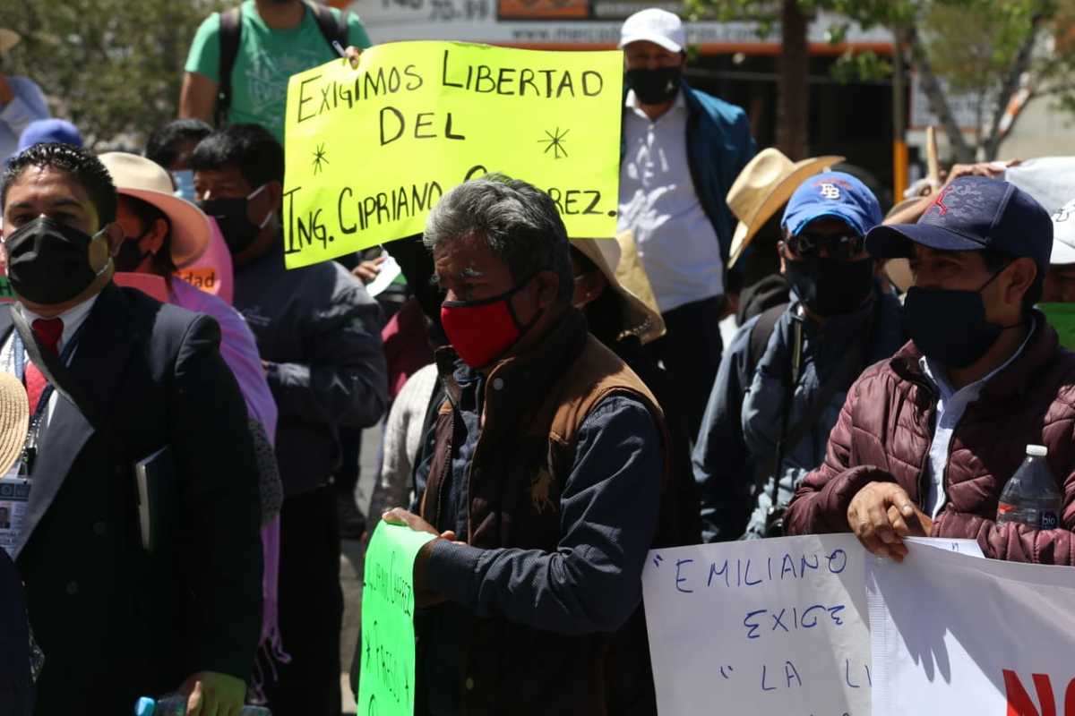Manifestación para exigir la libertad de Cipriano Charrez. (Jorge Sánchez)