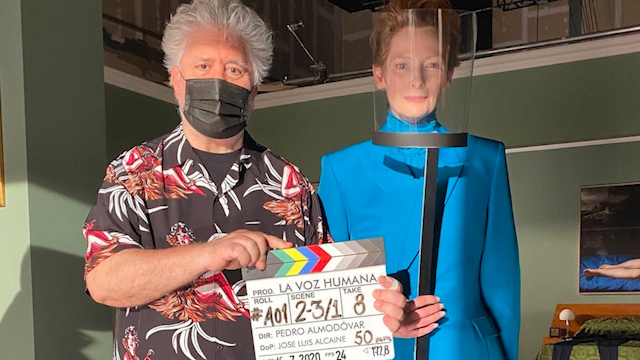 En la nueva normalidad, Pedro Almodóvar filma película con Tilda Swinton