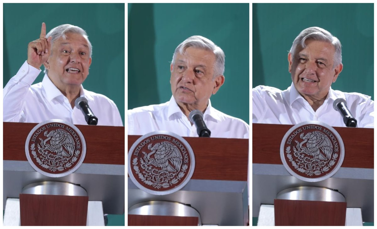 El presidente López Obrador en la mañanera del viernes 17 de julio desde Colima. (Jesús Quintanar)