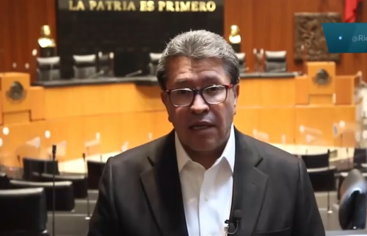 El coordinador de Morena en el Senado, Ricardo Monreal. (Captura de Pantalla)