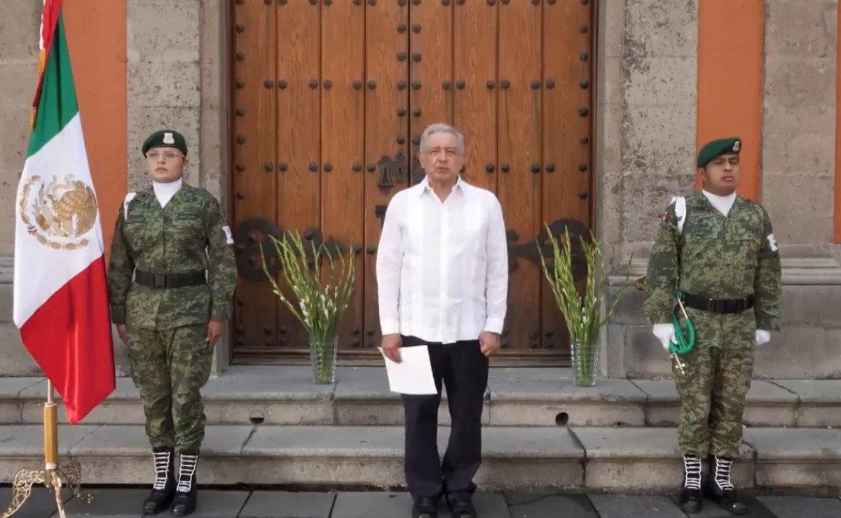 AMLO anunció un decálogo en favor de las víctimas por el coronavirus. (Captura)