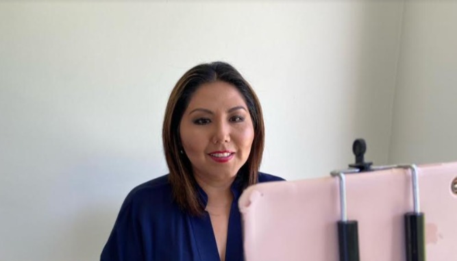 Conferencia de prensa vía Facebook de Genoveva Huerta, presidenta estatal del PAN. (Especial)