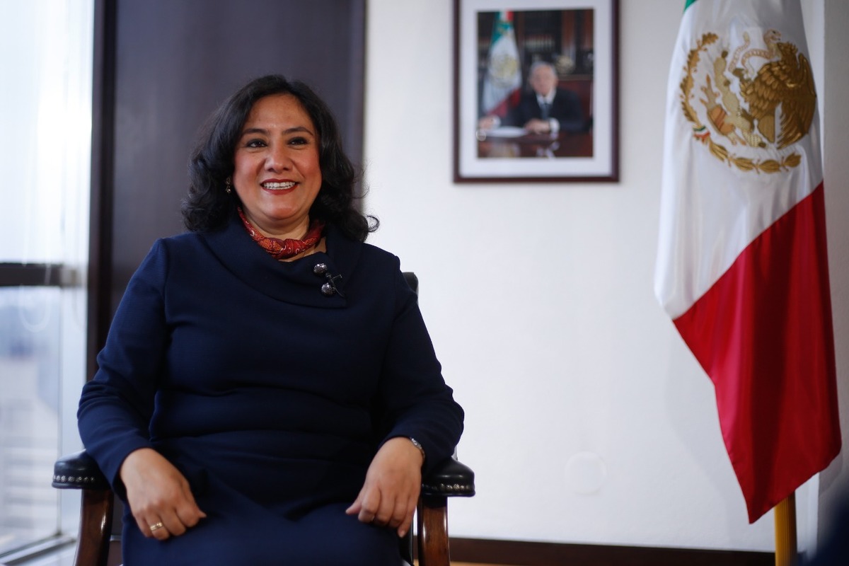 Irma Eréndira sandovial, titular de la Secretaría de la Función Pública. (Ariana Peréz)