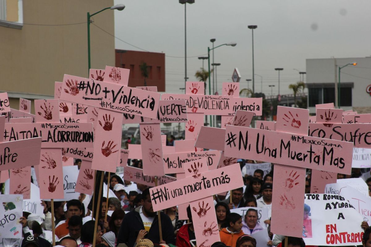 Protestas en contra de la violencia de género. (Archivo Cuartoscuro)