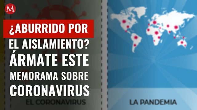 ¿Aburrido por el aislamiento? Ármate este memorama sobre coronavirus